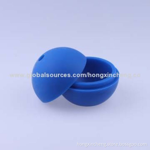 G-2014 Silicone Ball-shaped Ice Cube Trays, 6.0cm Inner Diameter, 7.0cm Height